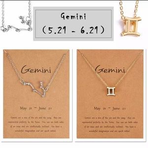 ✨4/$25✨ Gemini Zodiac Sign Necklace